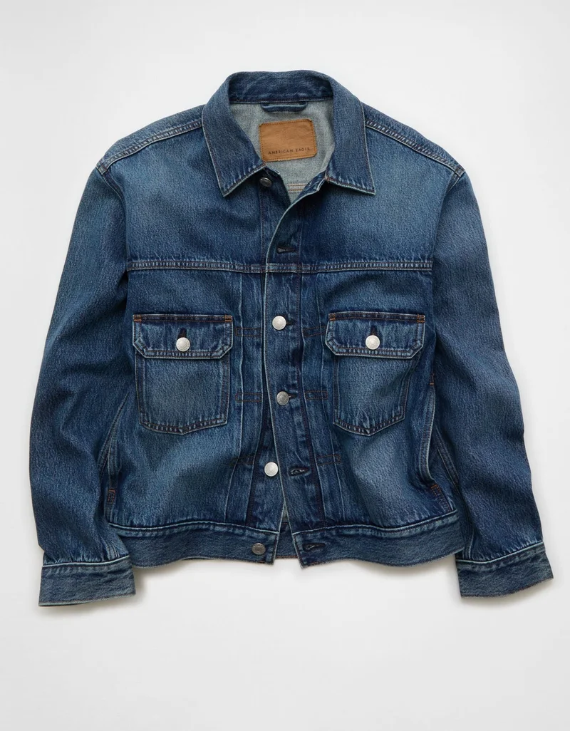 American Eagle  AE Denim Trucker Jacket for Men | Best Price UAE